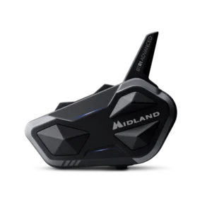 Intercomunicador Midland BTR1 Advanced para comunicación en moto con conexión Bluetooth y alcance de hasta 1.2 km