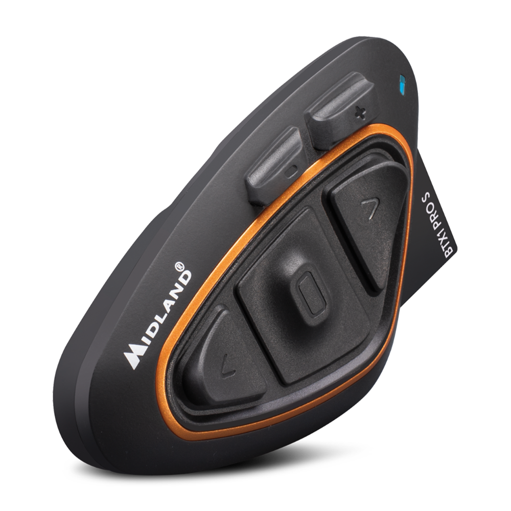 Intercomunicador Midland BTX1 Pro S, comunicación clara entre piloto y copiloto.